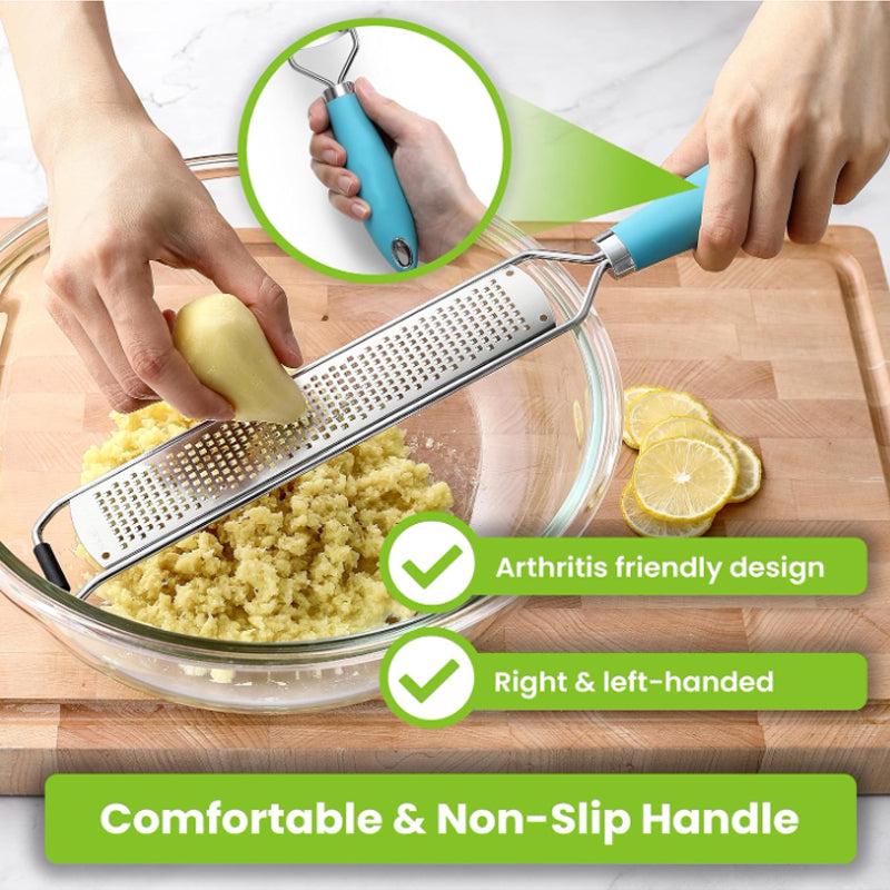 Multi-Function Stainless Steel Zester & Grater for Cheese, Chocolate & Citrus