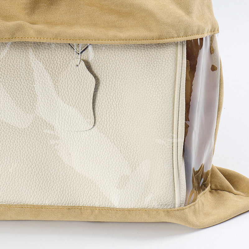 Velvet Dust Bag with Clear Window for Handbags