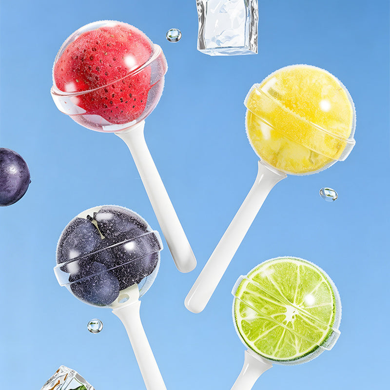 Silicone Lollipop Ice Mold with Lid