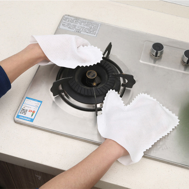 Disposable Cleaning Glove Cloth – Wet & Dry Dual-Use Dusting Wipes