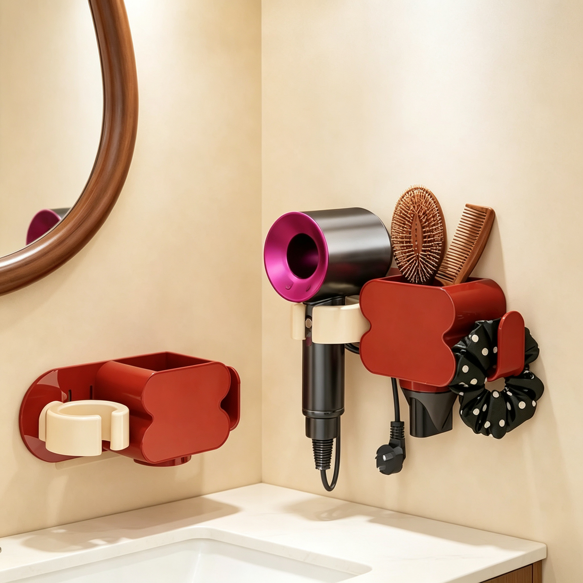 Hair Dryer Storage Rack