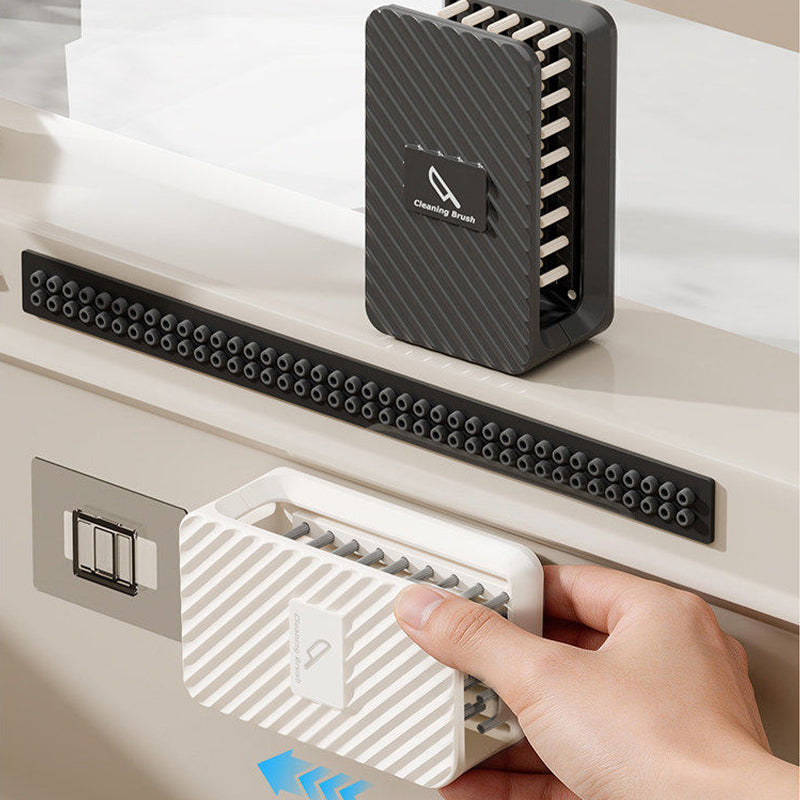 No-Drill Wall-Mounted Knife Cleaning Brush