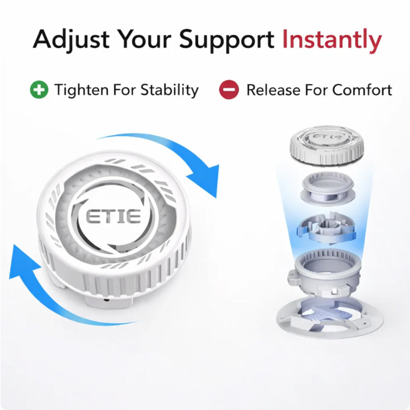 Dial Adjustable Knee Brace with Silicone Cushion Support