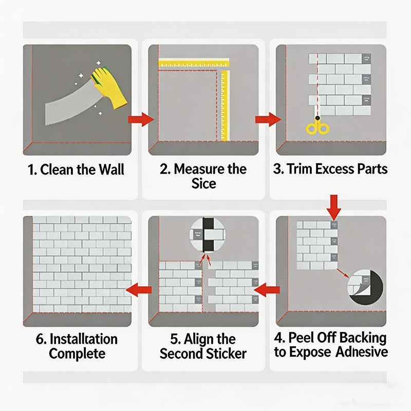3D Self-Adhesive Epoxy Wall Stickers – Waterproof & Oil-Resistant