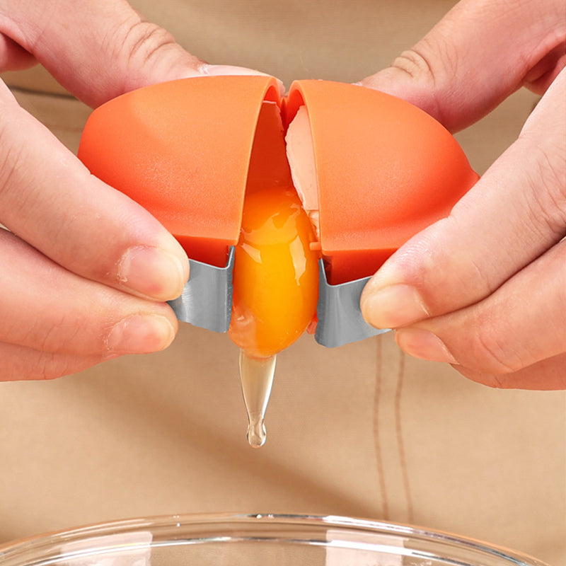 Creative Egg-Shaped Kitchen Egg Cracker Tool