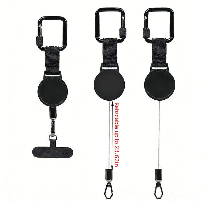 Portable Retractable Phone Lanyard with Anti-Theft Design