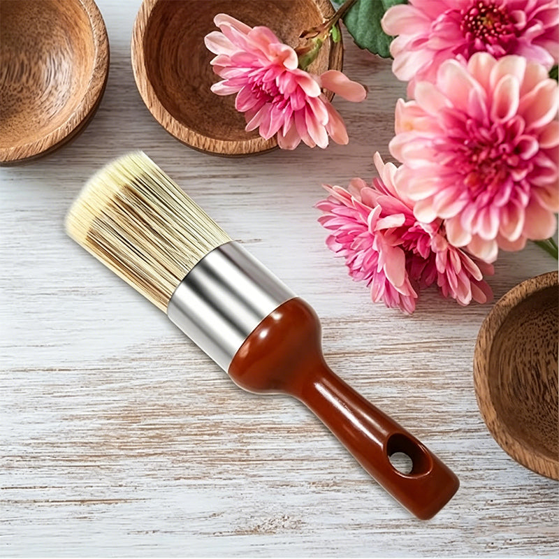 Premium Horsehair Leather Care Cleaning Brush for Genuine Leather Bags
