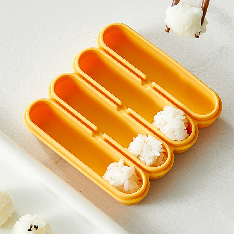4-Grid Silicone Ice Stick Tray with Lid