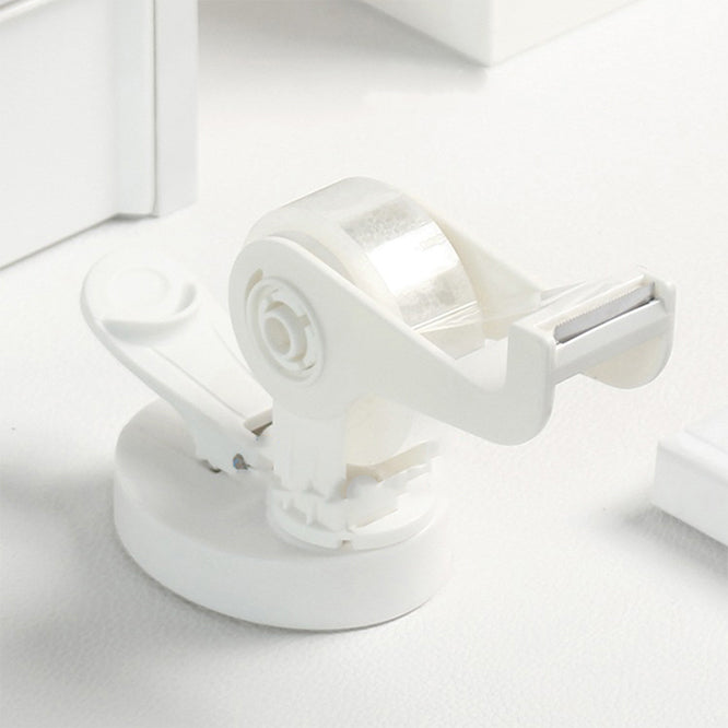 360° Swivel Tape Cutter with Suction Base – One-Hand Operation Design