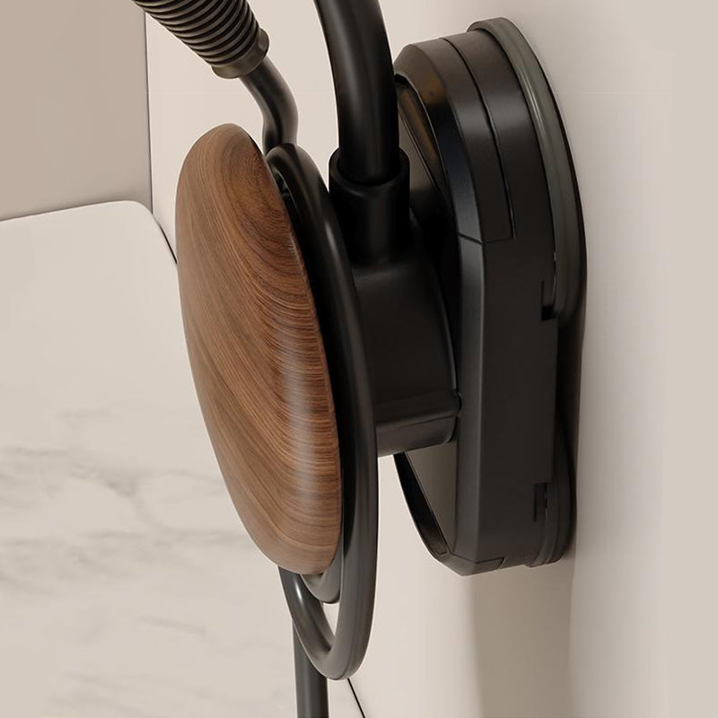 No-Drill Dual Suction Cup Hair Dryer Holder with Cord Organizer
