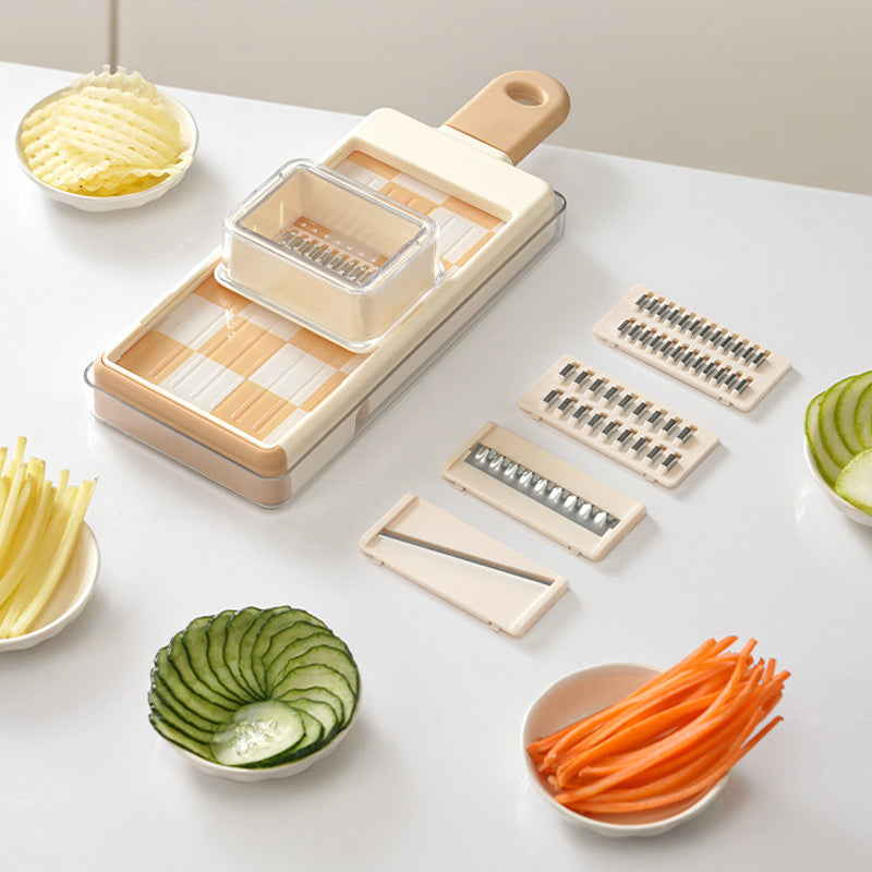 4-in-1 Foldable Vegetable Slicer with Hidden Blade Storage