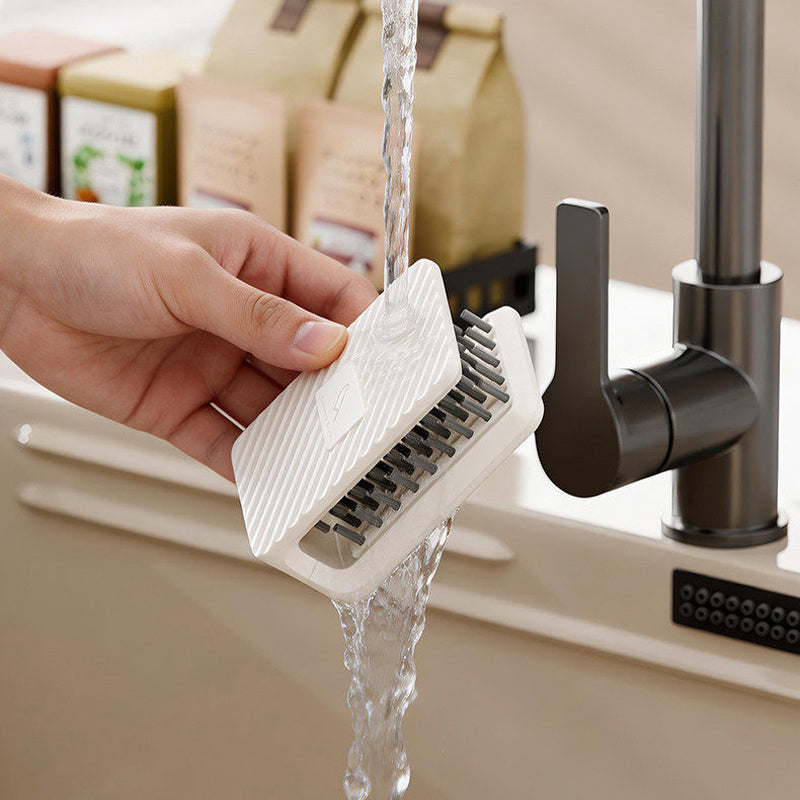 No-Drill Wall-Mounted Knife Cleaning Brush