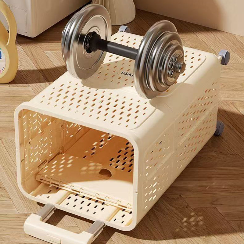 Expandable & Foldable Dual-Layer Laundry Hamper with Swivel Wheels
