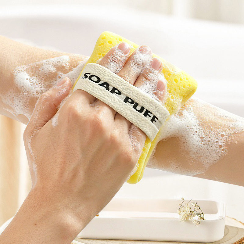 3-in-1 Exfoliating Soap Saver Bag with Anti-Slip Grip Strap