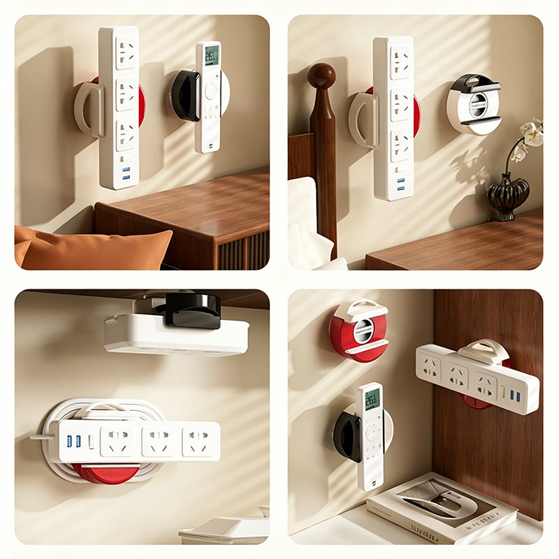 Removable Suction Cup Power Strip Holder – No Drilling Required