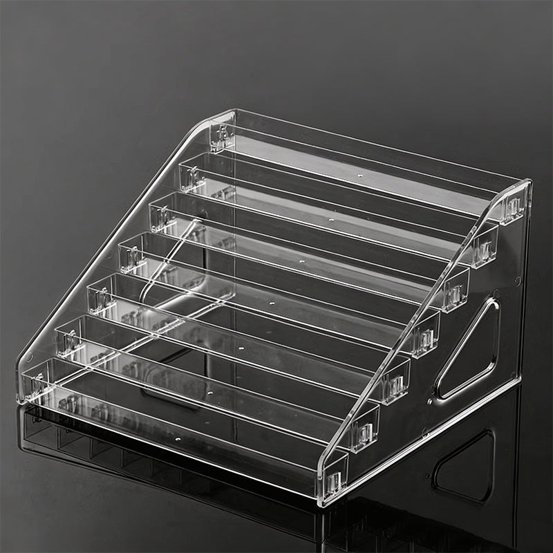 Large Capacity Acrylic Tiered Eyeglass Storage Rack