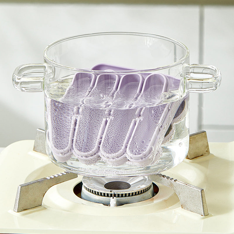 4-Grid Silicone Ice Stick Tray with Lid