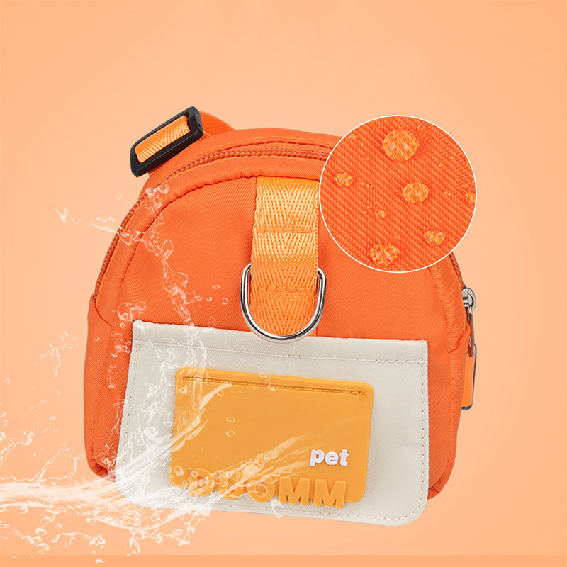 All-in-One Dog Walking Backpack Leash with Storage & Hidden Poop Bag Dispenser