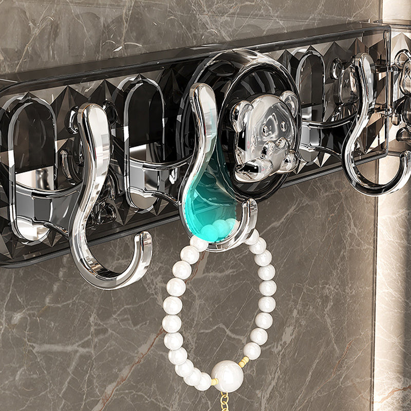 No-Drill Corner Suction Row Hooks – 180° Foldable