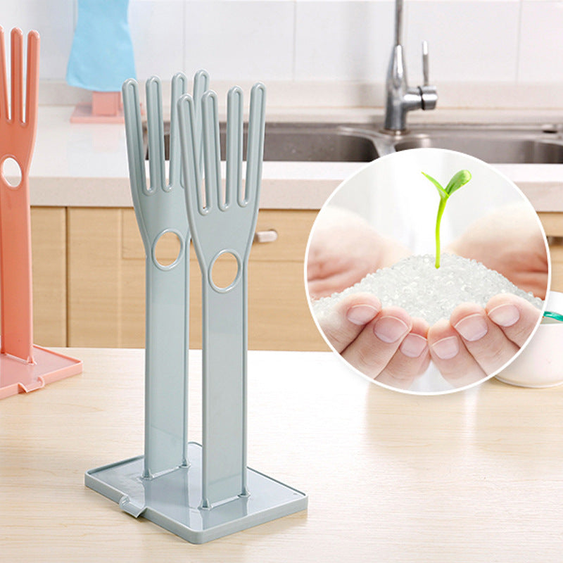 Multifunctional Detachable Glove Draining Rack with Suction Cup