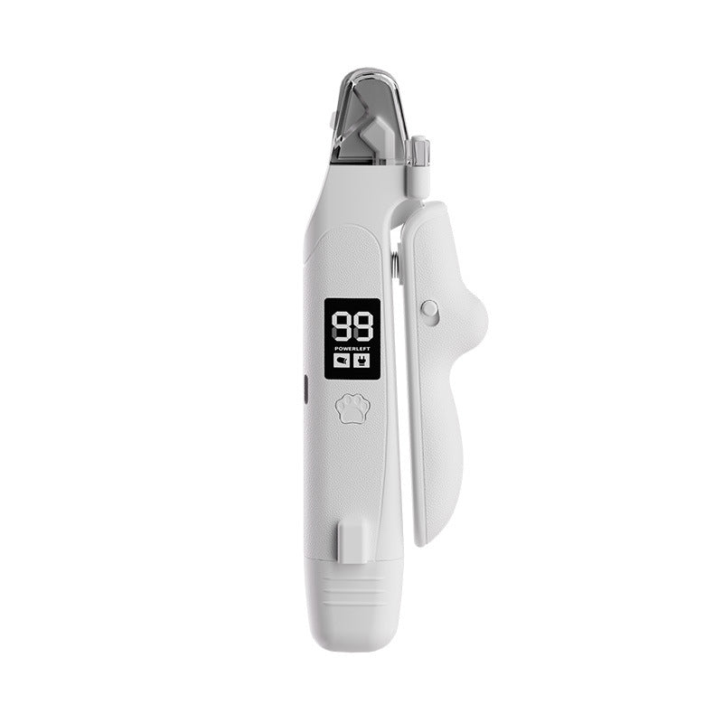 Professional Pet Nail Clipper Grinder with LED Light & Digital Display