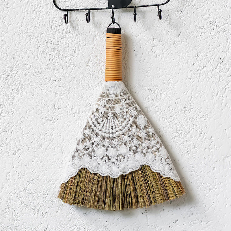 Natural Reed Mini Broom – Soft, Dense, and Lightweight