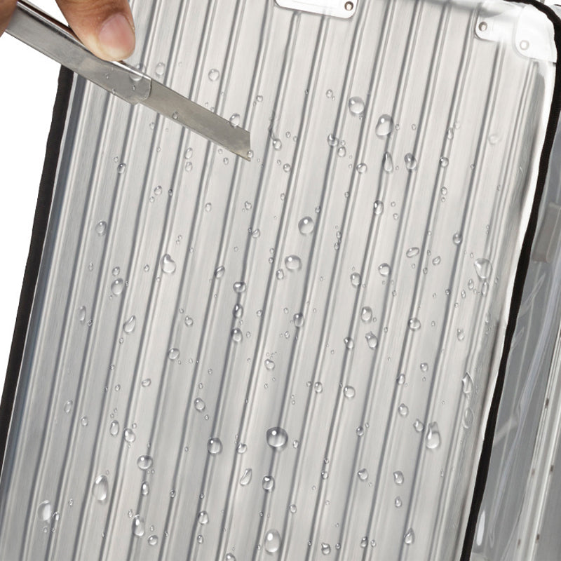 Full Coverage Transparent Luggage Cover with Handle Openings