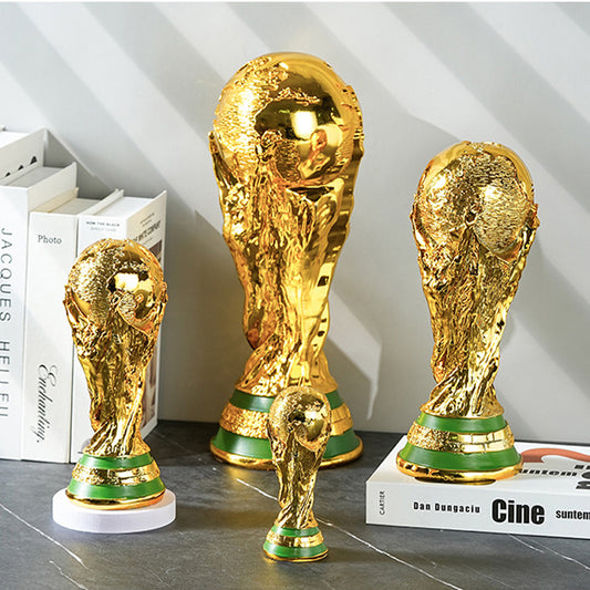 Golden Championship Trophy Replica Resin Display Statue