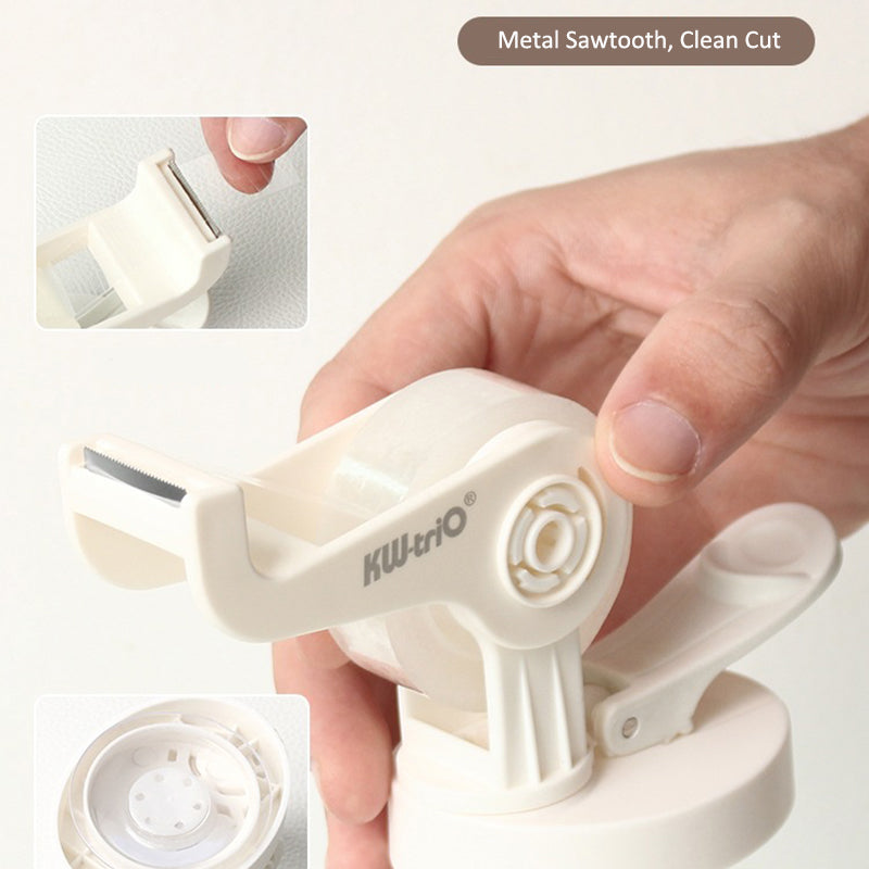 360° Swivel Tape Cutter with Suction Base – One-Hand Operation Design