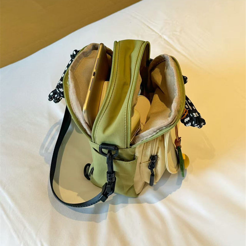 Convertible Mini Backpack – Handheld, Crossbody & Backpack