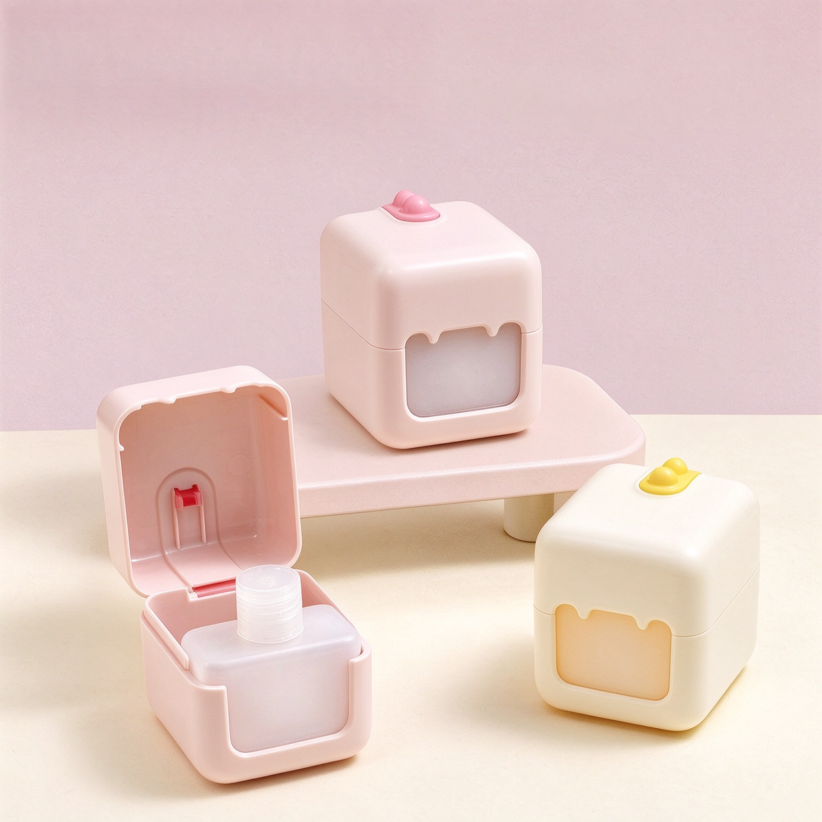 Portable Makeup Remover Case(3-Piece Set)