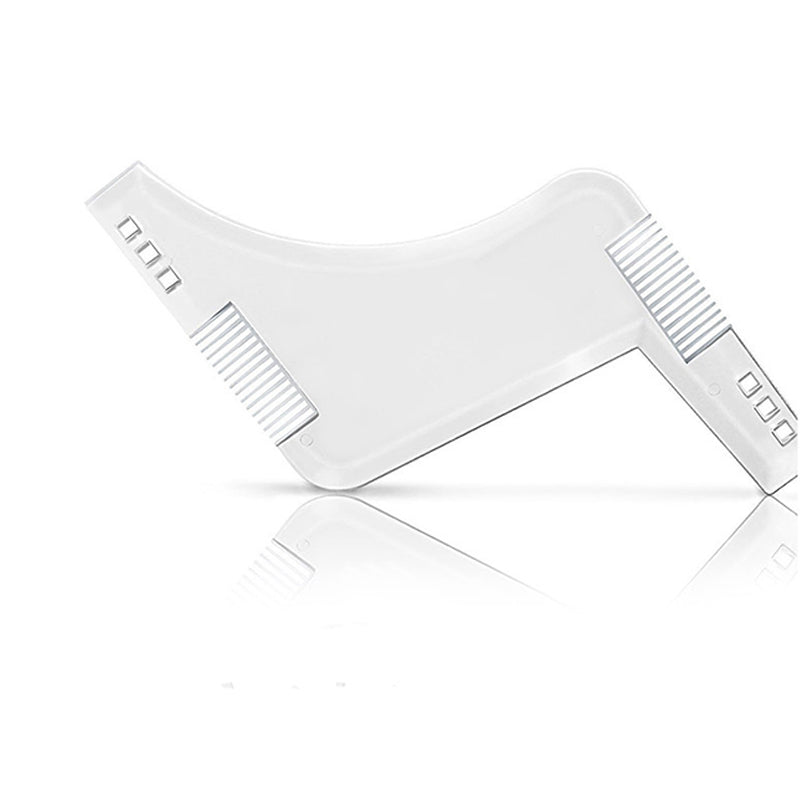 Professional Beard Shaping Template Comb with Dual-Sided Teeth