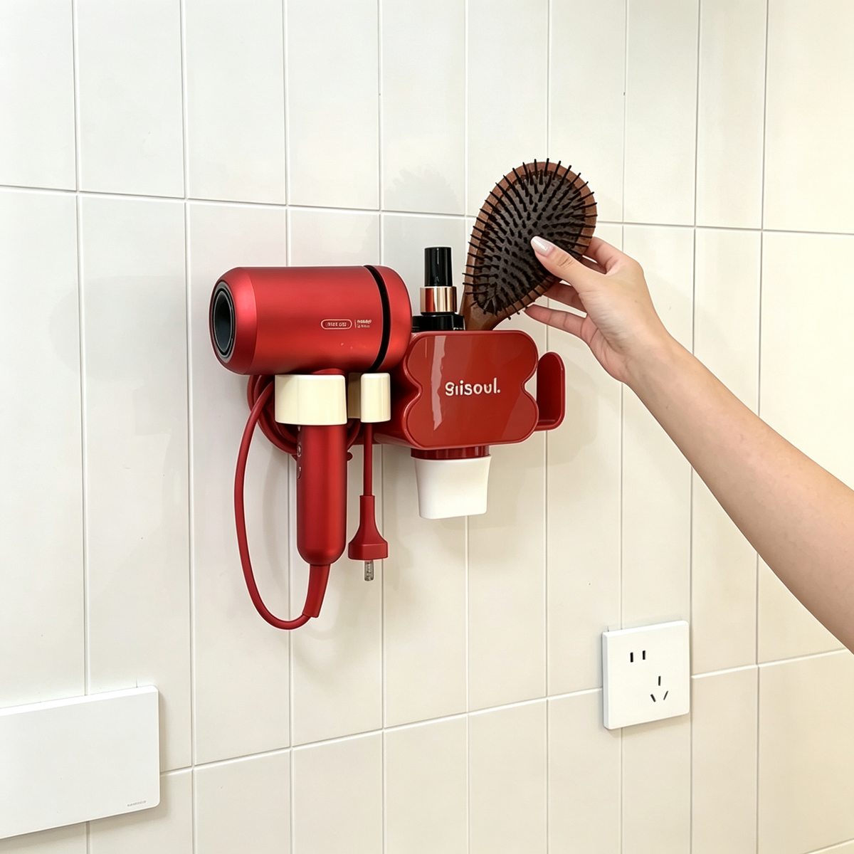 Hair Dryer Storage Rack