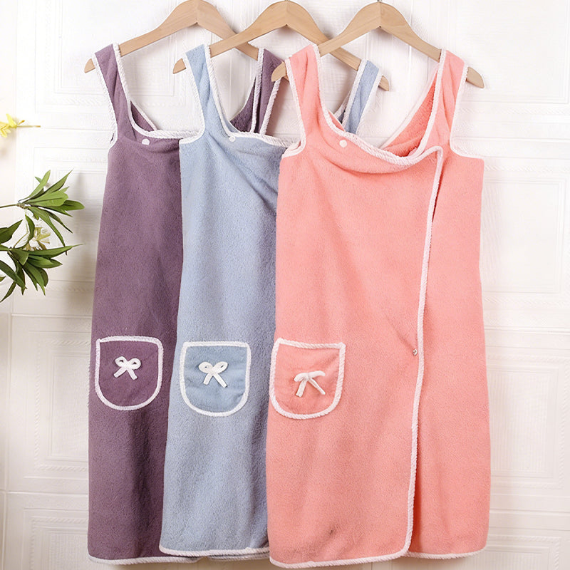Wearable Bath Towel – Soft, Absorbent & Hands-Free
