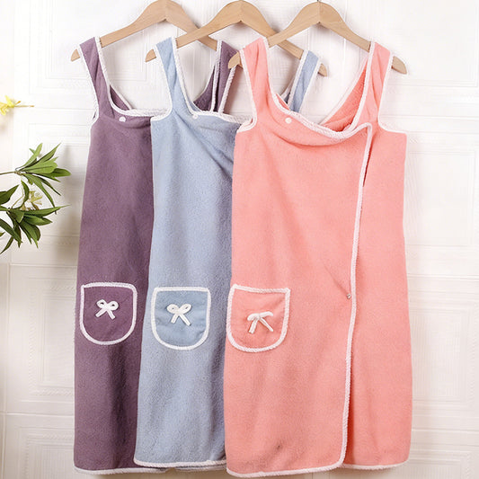 Wearable Bath Towel – Soft, Absorbent & Hands-Free