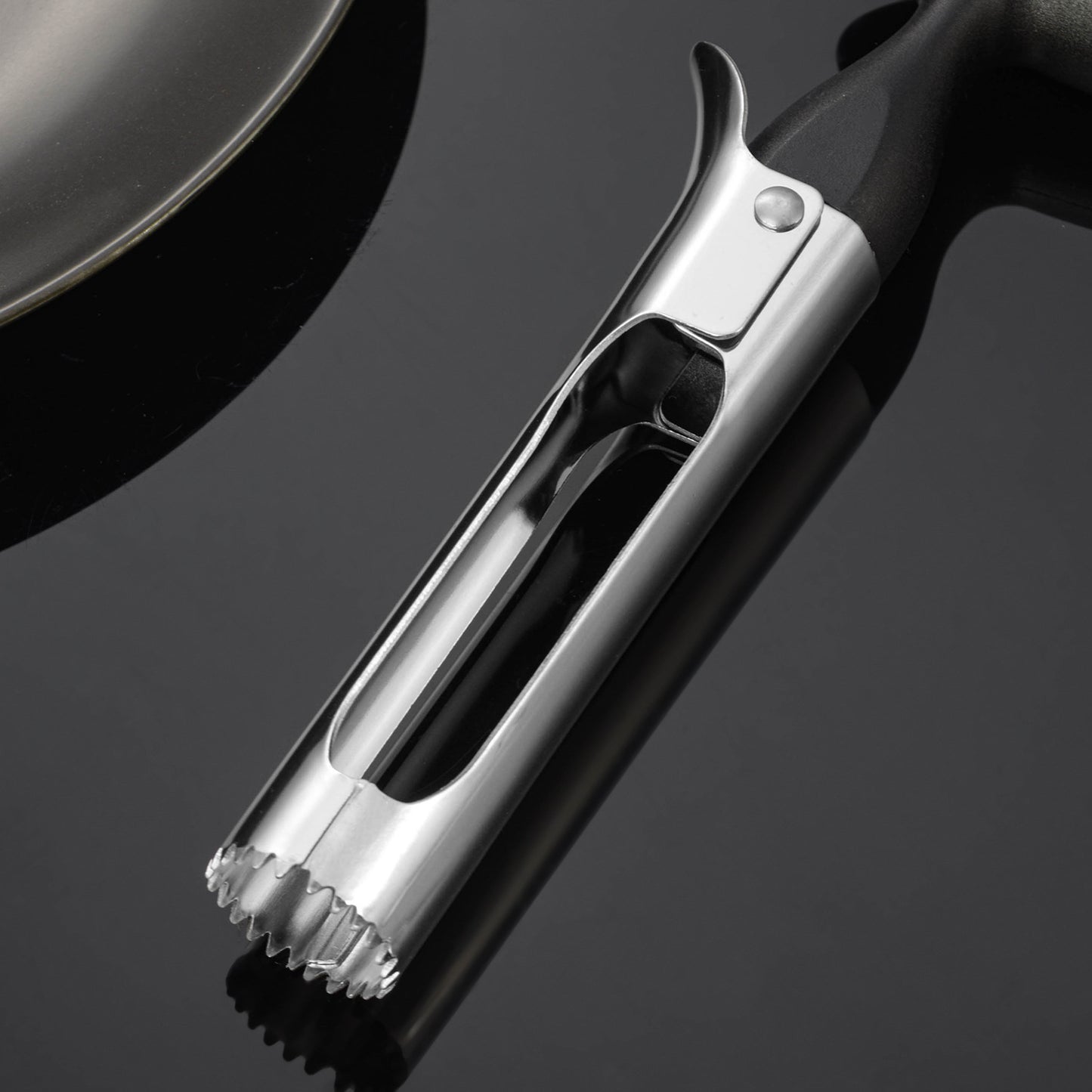 Stainless Steel Fruit Corer with Ergonomic Plastic Grip