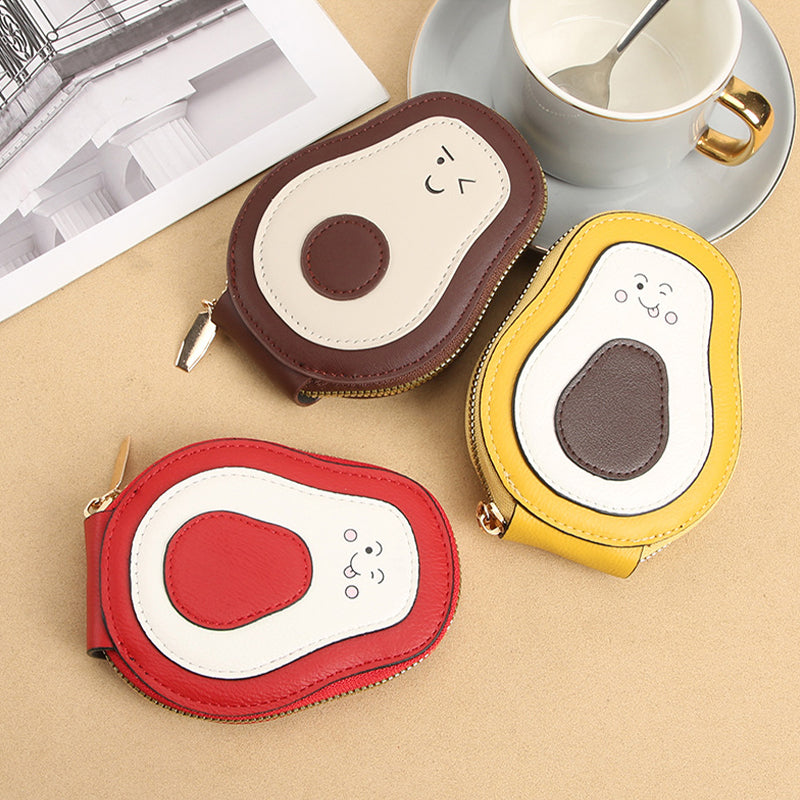 Avocado-Shaped RFID Card Holder – Portable & Spacious