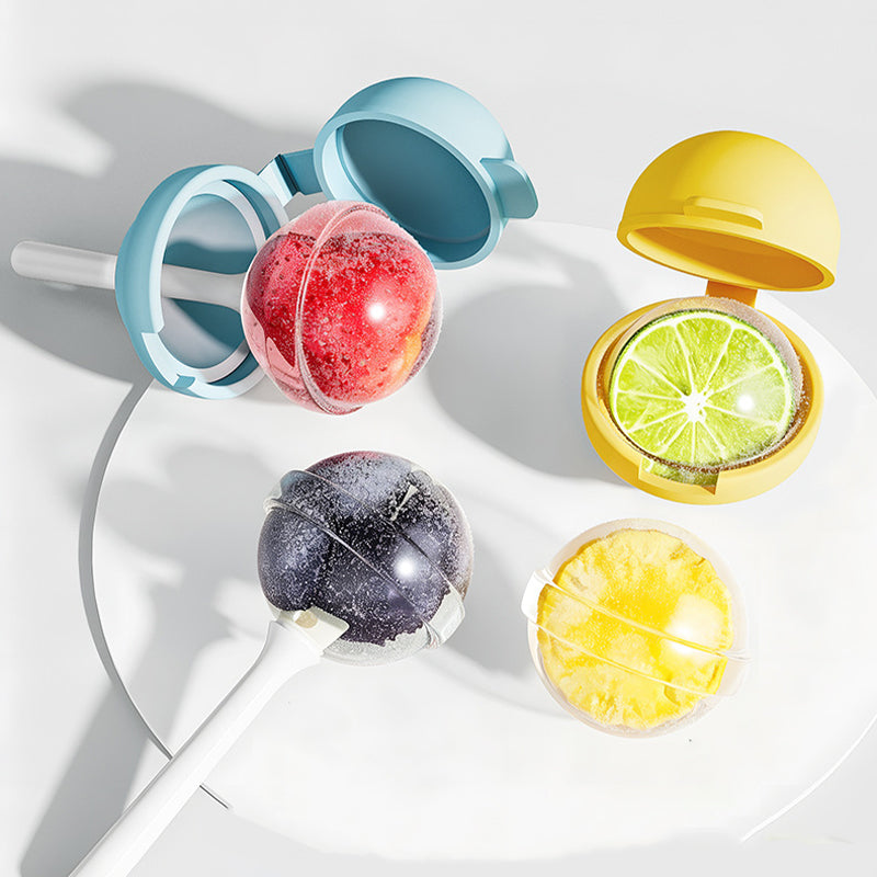 Silicone Lollipop Ice Mold with Lid