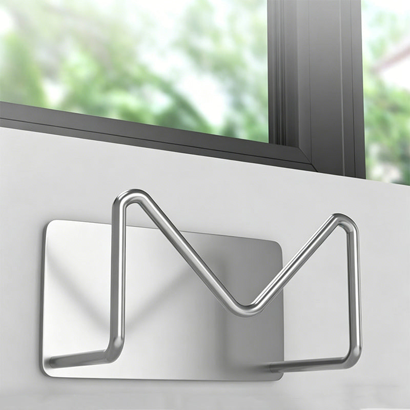 Drill-Free Stainless Steel Wall Mounted Storage Rack