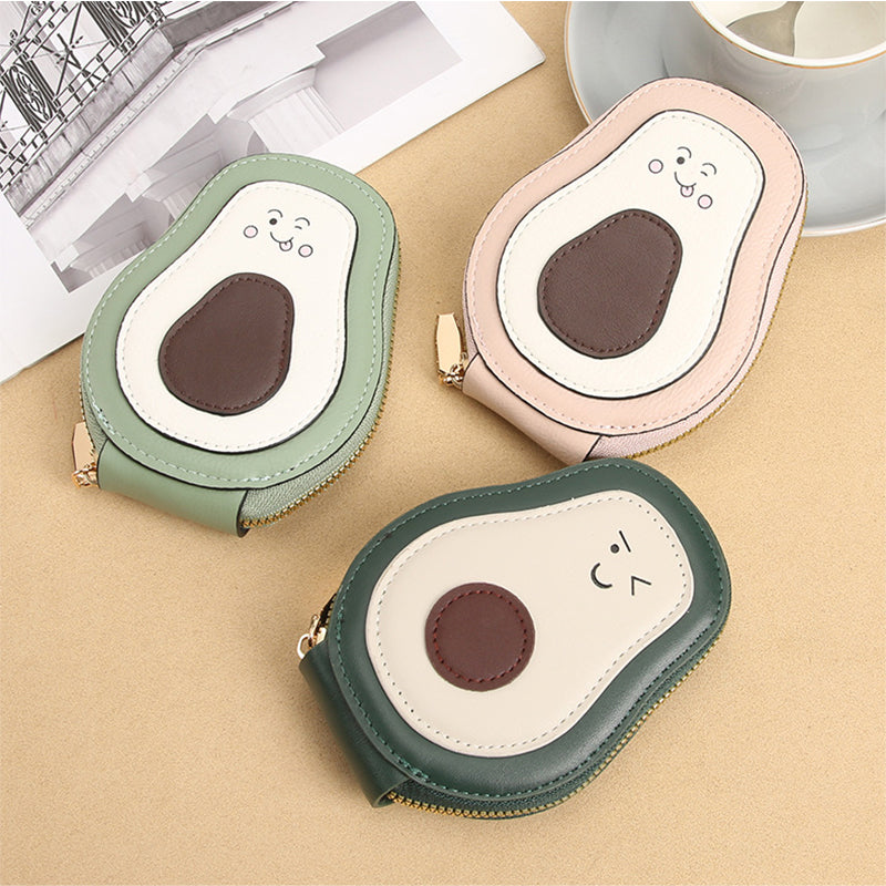 Avocado-Shaped RFID Card Holder – Portable & Spacious