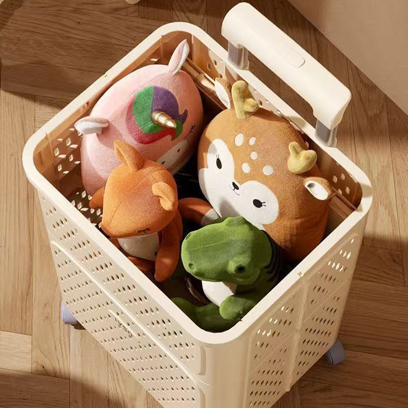 Expandable & Foldable Dual-Layer Laundry Hamper with Swivel Wheels