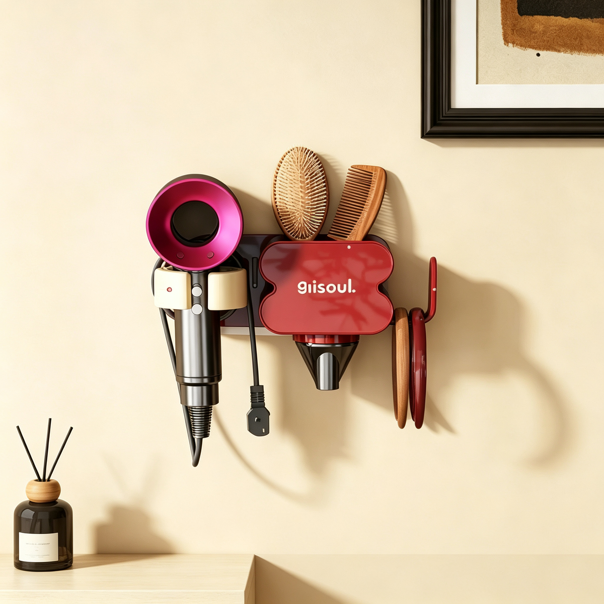 Hair Dryer Storage Rack