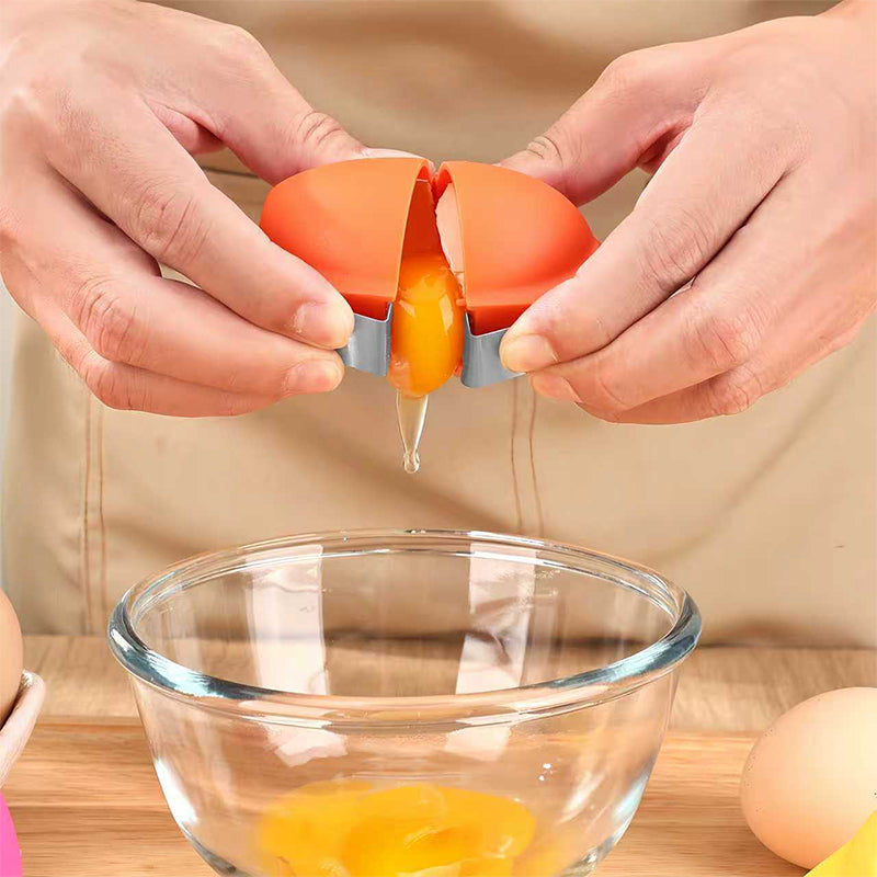 Creative Egg-Shaped Kitchen Egg Cracker Tool