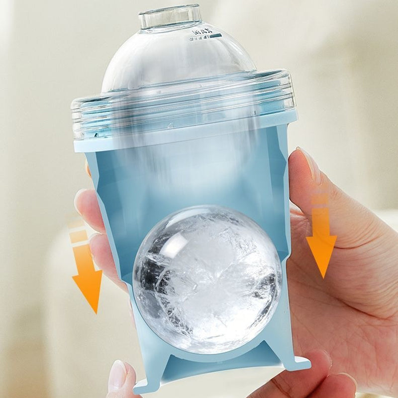 Foldable Ice Ball Cup – 2-in-1 Ice Maker & Drinking Bottle