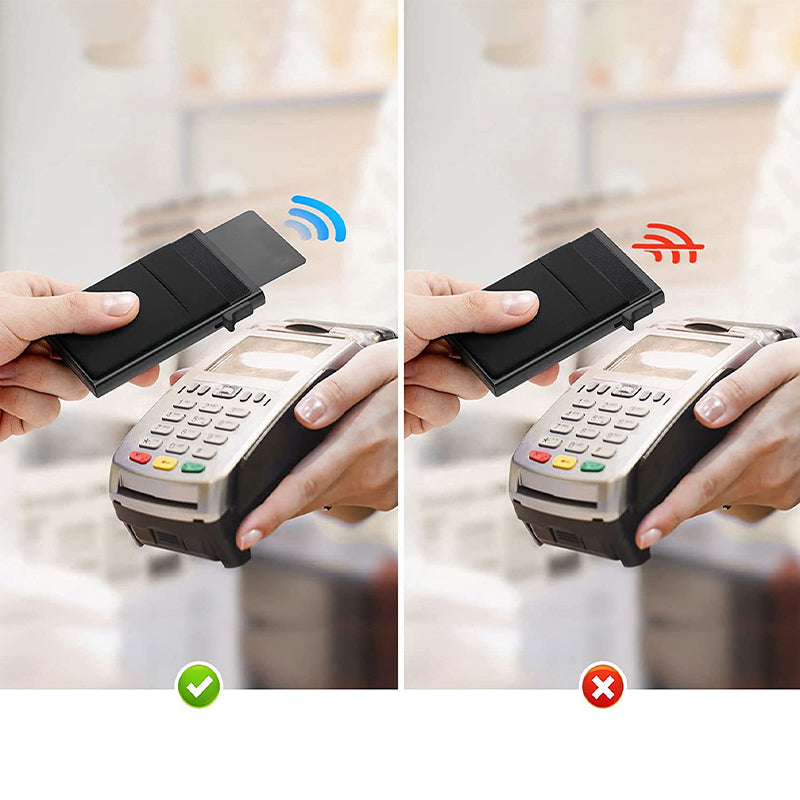 RFID Blocking Pop Up Card Holder Wallet