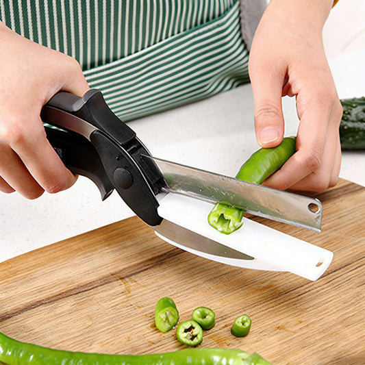 Detachable Vegetable Cutting Scissors – No Cutting Board Needed