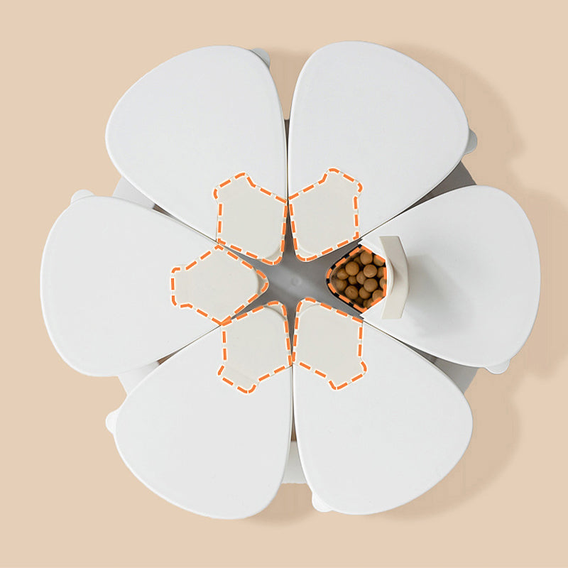 360° Rotating 6-Compartment Airtight Grain Storage Rack