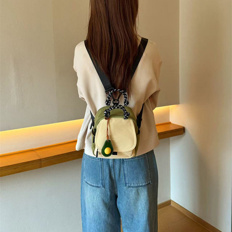 Convertible Mini Backpack – Handheld, Crossbody & Backpack