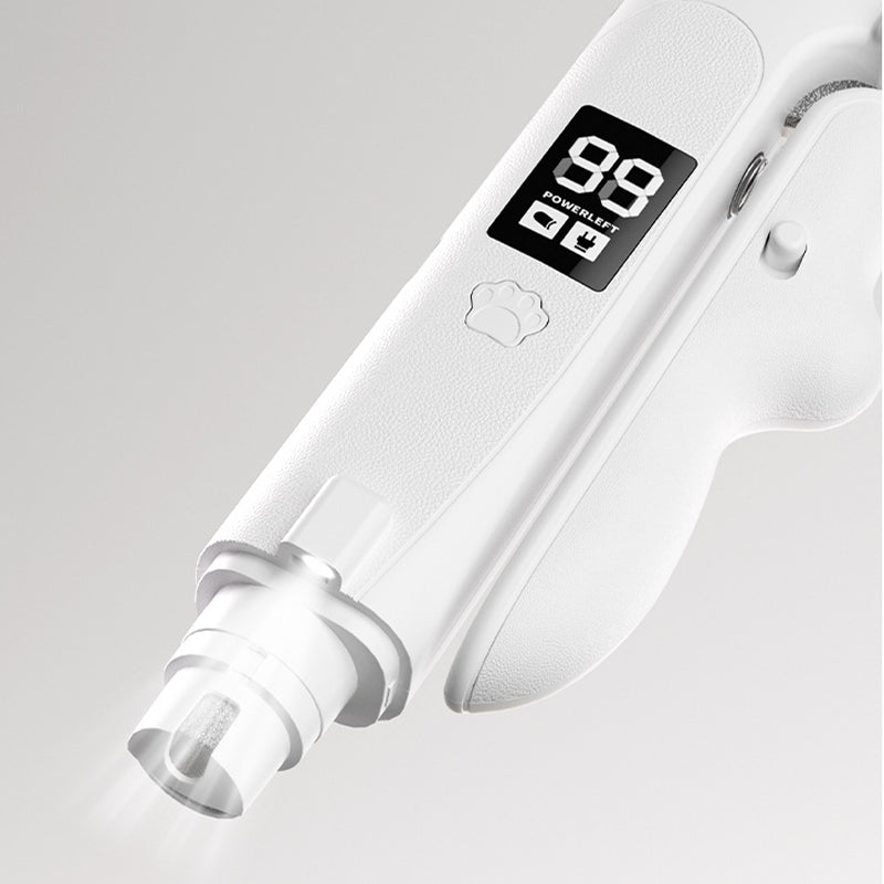 Professional Pet Nail Clipper Grinder with LED Light & Digital Display