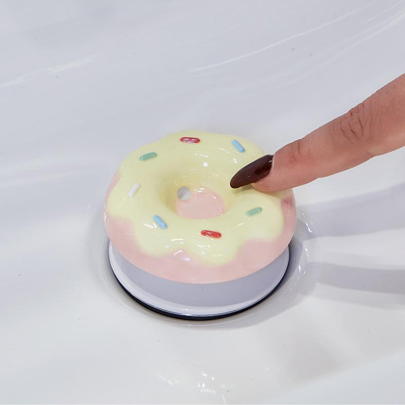 Universal Ceramic Donut Pop-Up Drain Stopper, Anti-Clog & Odor-Free